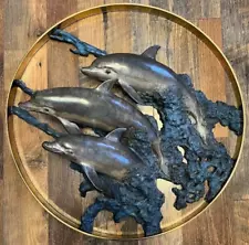 Robert Wyland Dolphin Bronze Sculpture “Circle of Life” 14/300 Bill of Sale 1992