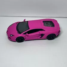 Matte Pink Lamborghini Aventador LP700-4 Diecast Model Toy Car 1:38 Scale 5"