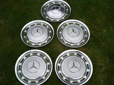 Mercedes Wheel Trims 14" 1 Set + 1 = 5 Pieces Stainless Steel W108 W114 W115 W116