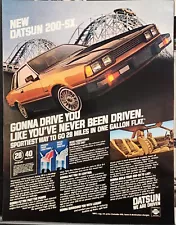 Datsun 200-SX Print Ad Ephemera Wall Art Decor Gonna Drive You