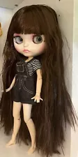 Blythe Doll with Clothes Custom Face Brown Hair BJD Puppet Toys DIY Eye 4 Colors