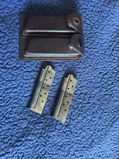 RARE 2 Colt 38 Super Pre-War Two-Tone 9rd. Magazine