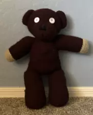 Mr Bean Teddy Bear Original Plush Brown Knit Vintage Stuffed Doll 1996 - 15”