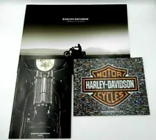 SET OF 3 HARLEY-DAVIDSON COLOR SALES BROCHURES FOR YEARS 2008, 2009 & 2010