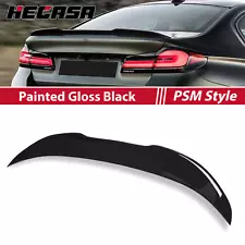 FOR 11-17 BMW 5 Series F10 535i 535d 550i M5 Gloss Black PSM Style Rear Spoiler (For: 2014 BMW 535d)