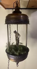 Vintage Rain Oil Hanging Lamp Goddess Mid Century 36 Inch .