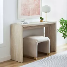 Mirella Console Table in Travertine