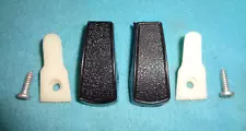 1968-71 MOPAR A B C E-BODY INTERIOR COAT HOOKS BLACK COLOR 1-PAIR VGC ORIG USED