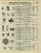 1932 PAPER AD 5 PG Chevy Chevrolet Car Auto Parts Repair List Prices Axle Clutch