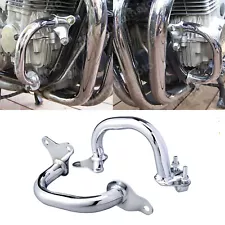 Motorcycle Chrome Crash Bar Engine Guard for Honda CB750 NightHawk 750 1992-2008 (For: Honda)