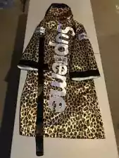 Supreme Everlast Satin Hooded Boxing Robe Leopard SIZE M Rare FW17 Vintage