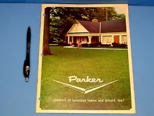 VINTAGE 10 PAGE PARKER LAWN SWEEPER CATALOG SALES BROCHURE