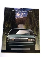 1996 Chevrolet Chevy Caprice Classic Last Original Sales Brochure Catalog Book