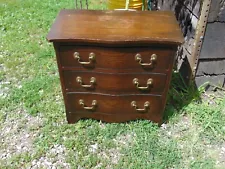 Small Oak? 3 Drawer Chest / Dresser Socks / Lingerie