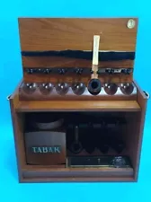 Vintage KASCO TEAK 11 Pipe Cabinet Rack Stand HUMIDOR Mid Century Dutch TABAK