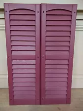 Shed Shutters--Louvered Style--9 x 27 size-- various colors available