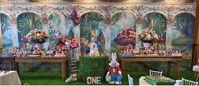 26x10ft Alice in Wonderland backdrop Panel Kids Birthday Party background