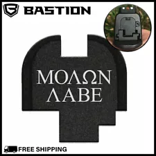 SPRINGFIELD REAR SLIDE BACK PLATE BUTT COVER XD-S Mod.2 9mm/40Cal Molon Labe NEW