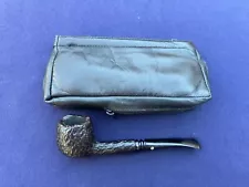 Pipe Kaywoodie Relief Grain Apple. Leather Pipe/Tobacco Pouch. NR