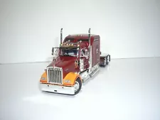 DCP FIRST GEAR 1/64 DAWES BROWN AND ORANGE KENWORTH W900L WITH STUDIO SLEEPER