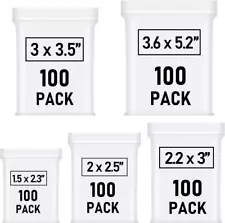 Small Plastic Bags Mini Zip Lock Bags for Jewelry Pill Candy Assorted 500 Pcs