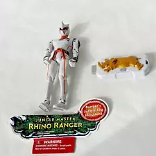 Power Rangers Jungle Fury White Master RHINO Ranger Bandai w/ Tag