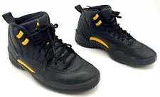 Nike Air Jordan 12 Retro 'Taxi' Men's Black/Yellow Sneakers - Size 9 (+COA)