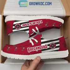 Tampa Bay Buccaneers 2024 Version Personalized Hey Dude Shoes