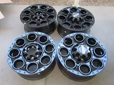 20" FORD F250 F350 FACTORY STOCK WHEELS RIMS NEW BLACK 2024