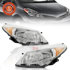 For 2012 2013 2014 Toyota Yaris/Vitz Hatchback Headlights Headlamps Left&Right