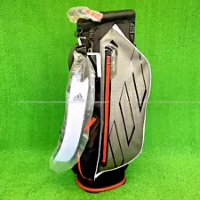 Adidas Golf Cart Bag Dynamic Three Bar 9 inch Lightweight White / Orange / Black