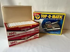 TOP O MATIC Cigarette Making Machine With 200 Cigarette Filter Tubes Included