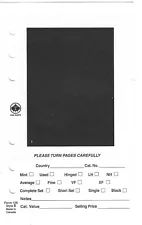 Pkg. of 50 HECO or Uni-Safe #6 Dealer Sales Pages Black For 5"x7" 6-ring Binder