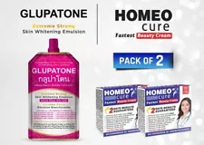 2 Homeocure & GLUPATONE Extreme Strong Emulsion 50ml