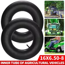 Pair Of 16X6.50-8 Heavy Duty Inner Tube For Lawn Mower Tractor Garden Carts Tire