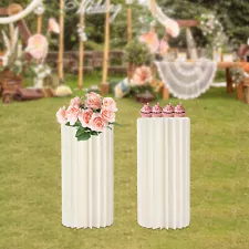 2 Pc 23.6in Tall Flower Vase Flowers Stand Reusable Stand for Party Tables Decor