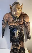 Legendary World of Warcraft Durotan Child Costume Boys M Mask &Muscle Jumpsuit