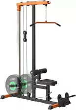 LAT Pull Down Machine Low Row Cable Exercise Body Strength Training Bar Machine