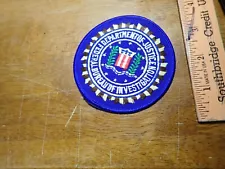 DISTRICT OF COLUMBIA FBI SERVICE EARLY VEST PATCH BX 6 #7