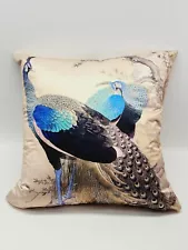 Decorative 18 Inch Peacock Pillow