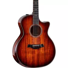 Taylor Custom All Hawaiian Koa Grand Auditorium A/E Guitar Shaded Edge Burst