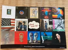 Album Jacket Mini Sticker Crash Bob Dylan Billy Joel Sony Music Not for sale