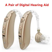 Digital Hearing Aid Severe Loss Rechargeable Invisible BTE Ear Aids High-Power