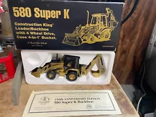 RARE Conrad Case 580 Super K Backhoe Loader 1:35 Gold NIB Made In Germany 1992