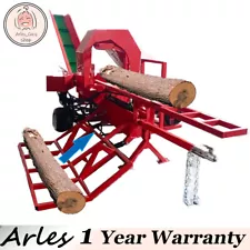 30T Firewood Processor 27hp Log Splitter Skid Steer Attachment 118in Conveyor