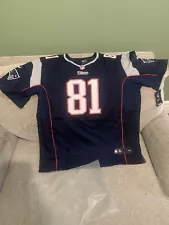 embroidered #81 Aaron Hernandez nike jersy