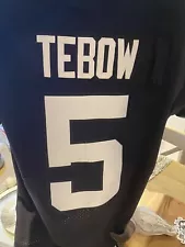 NFL Players Jersey Jaguars Tebow men’s 44 One Of A Kind Elastic Sleeves Game Day