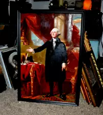 large Museum Quality Oil Painting of George Washington