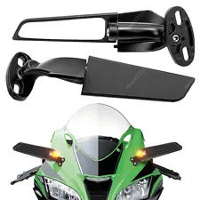 Adjustable Rearview Wind Wing Mirrors For 1995-2024 Kawasaki NINJA ZX6R Upgrade (For: 1996 Kawasaki Ninja ZX6R)