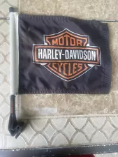 11 By 14 Harley Davidson 2 Sided Motorcycle/Car Window Flag